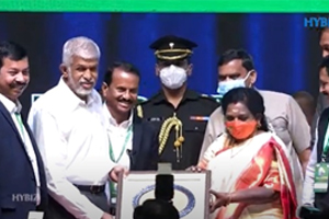 Maha Cement - Awards - Dr. Jupally Rameshwar Rao, Honorable Chairman of My Home Group received Received Award by Governor