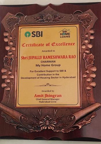 Certificate of Excellence to Shri Jupally Rao